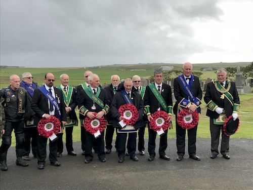 Widows Sons motorcycle group completes visit to Kirkwall war memorial