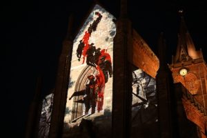Cathedral walls bear witnesses to special armistice film