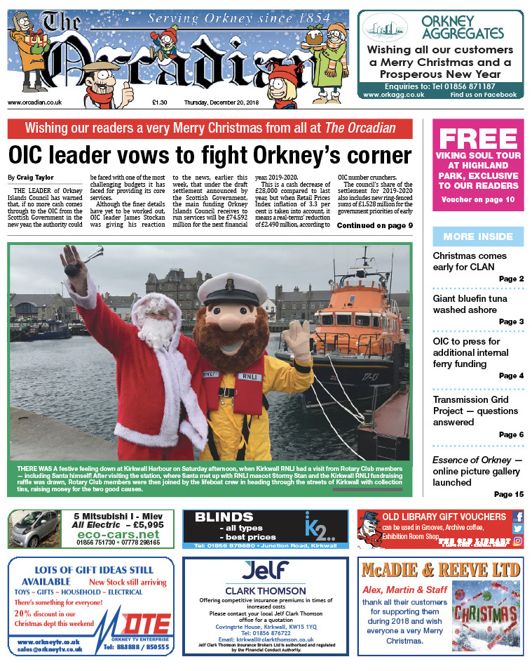 In this week’s edition of The Orcadian
