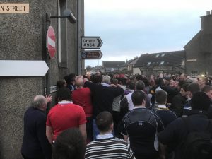 Uppie break proves critical in Men’s New Year’s Day Ba’ game