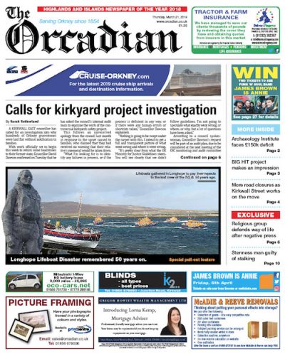 In this week’s edition of The Orcadian