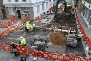 Archaeological discovery uncovered by roadworks