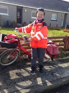 End of an era as Orkney’s final postie on two wheels hangs up her helmet