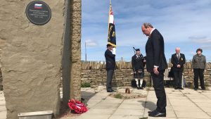 Tributes and respects paid at Arctic Convoys Memorial