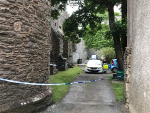 Police presence close to Bishop’s Palace