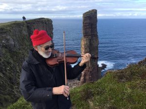 Fiddle player takes on carol-playing marathon