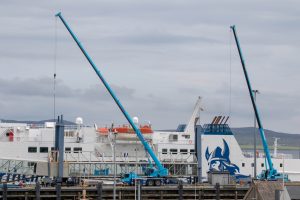 Walkway repairs underway in Stromness