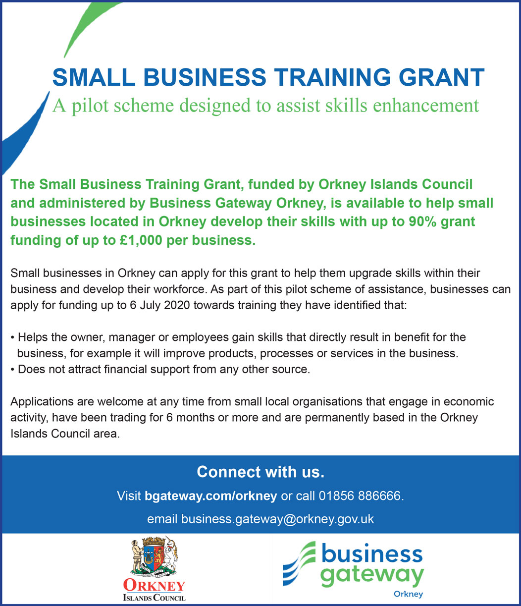 Business Gateway – Small Business Training Grant