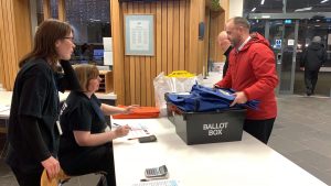 First ballot box arrives