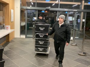 Shetland votes arrive for count