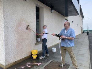 KGS staff form clean up crew after overnight vandalism