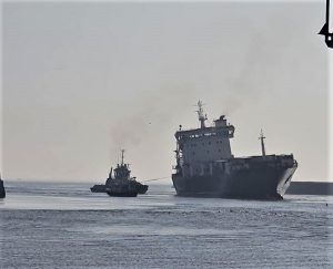 Investigation launched after cargo ship grounding