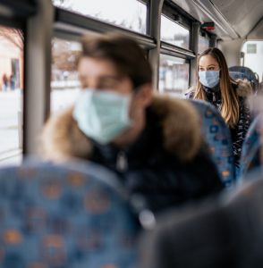 Face coverings on public transport reminder