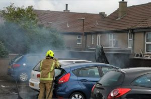 Fire service called to car on fire