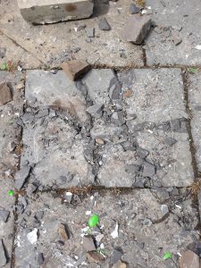 Community spaces vandalised