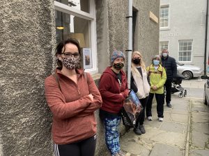 Blue Door queued out as charity shop reopens