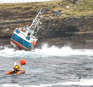Two people rescued from Westray creel boat