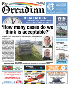 In this week’s The Orcadian