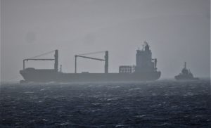 New tugs take ship under control in Scapa Flow