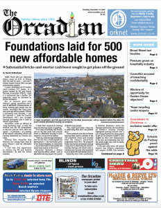 In this week’s The Orcadian