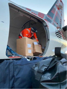 Loganair flies in vital IT devices for Covid vaccine programme