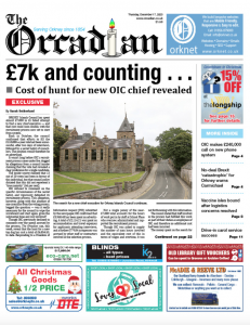 In this week’s The Orcadian