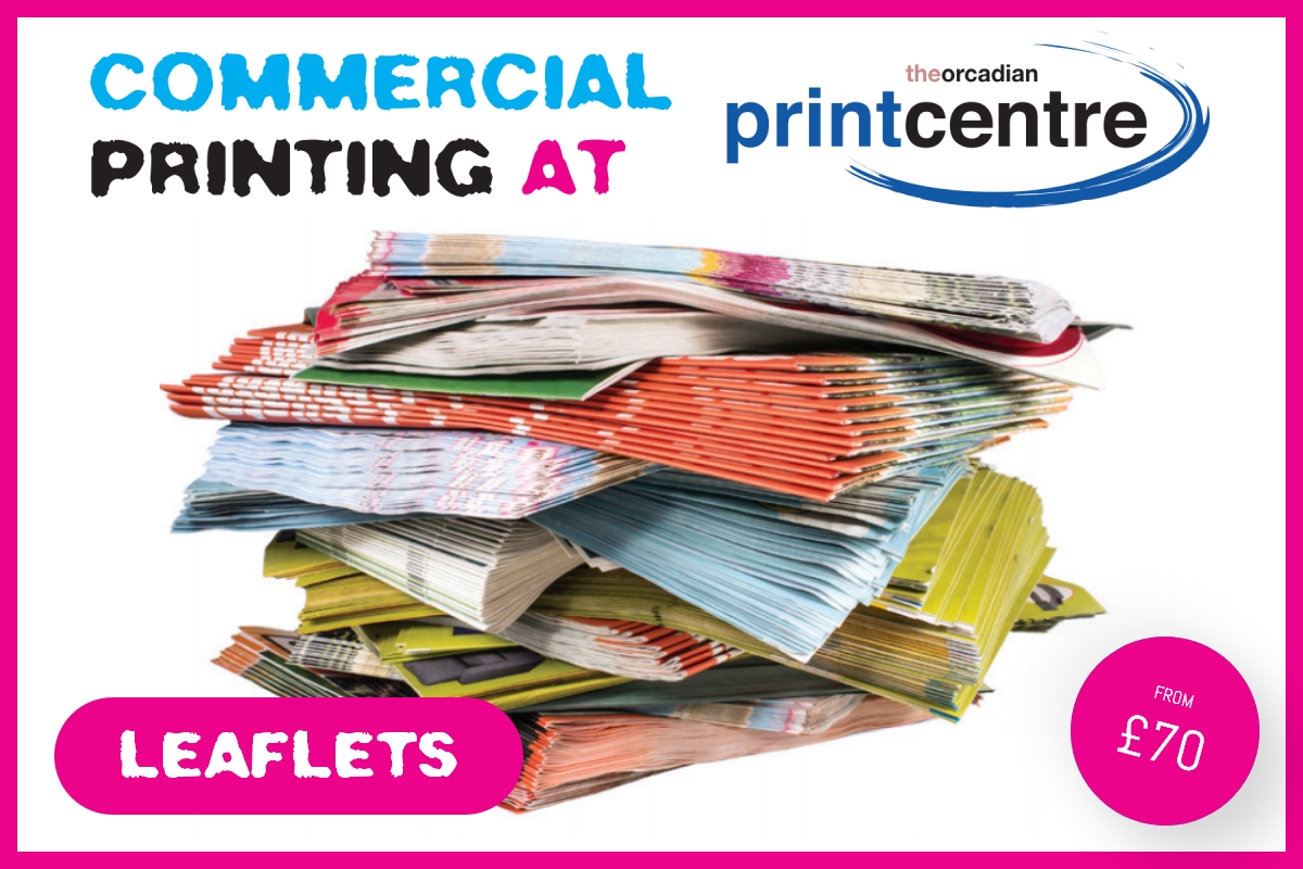 Commercial Printing at The Orcadian Print Centre — Leaflets