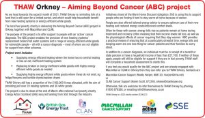 THAW Orkney – Aiming Beyond Cancer (ABC) Project