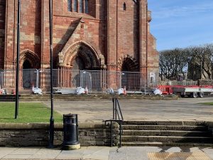 Interior work under way at St Magnus Cathedral