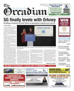 In this week’s The Orcadian