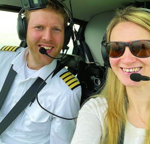 Couple take flight home to remember