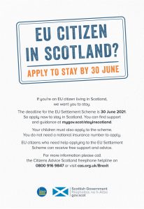 Scottish Government – EU Citizen in Scotland?