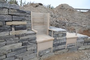 Traditional Orkney chairs styled in stone