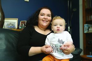 Mum who discovered pregnancy at 34 weeks celebrates son’s first birthday