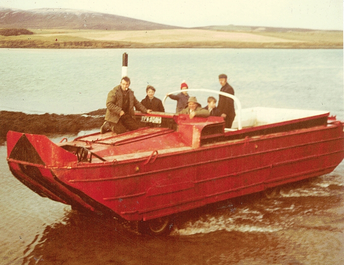 Lyness’s DUKW arrives at HMS Tern