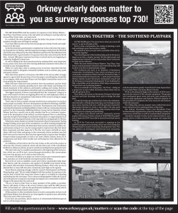 Orkney Clearly Does Matter to You As Survey Responses Top 730!