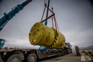 Wave energy converter arrives in Orkney for EMEC demo
