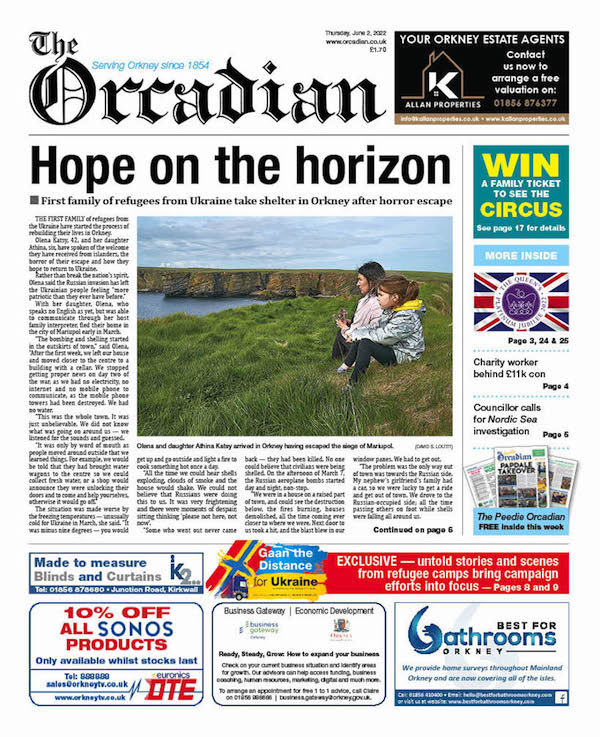 In this week’s The Orcadian