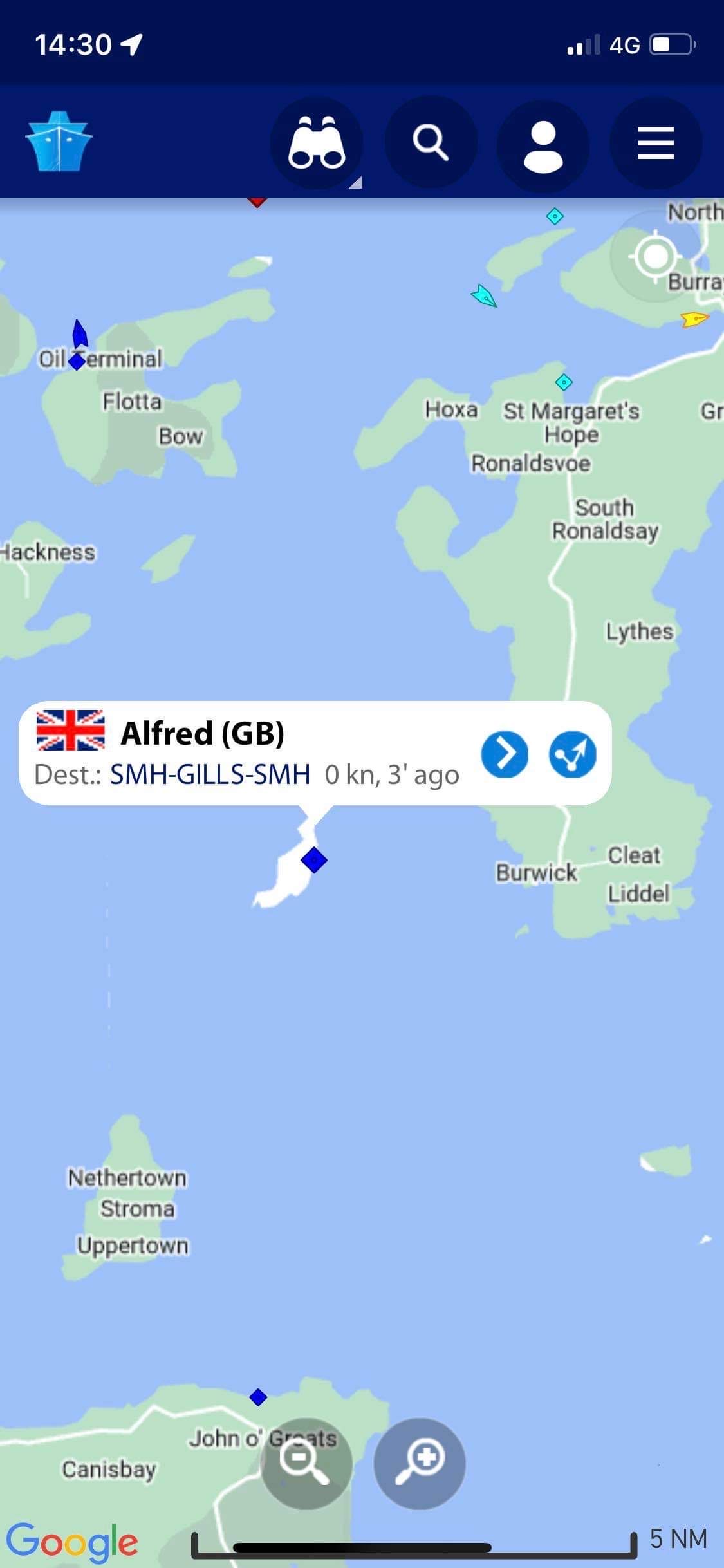 MV Alfred reportedly ashore in Swona