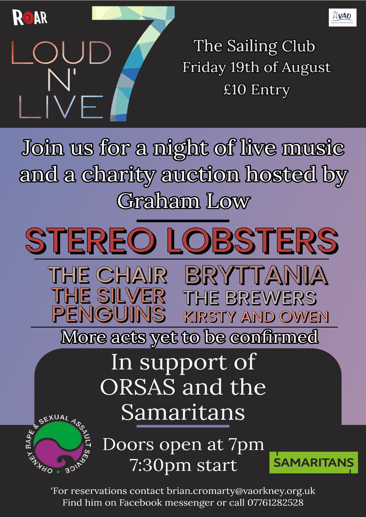 Charity Auction launched ahead of ROAR gig