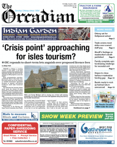 In this week’s The Orcadian