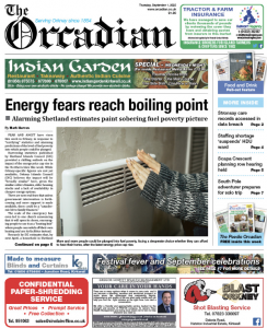 In this week’s The Orcadian