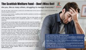 OIC – The Scottish Welfare Fund