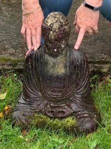 Police search for missing buddha statue