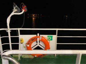 OIC tugs and coastguard head to assist grounded ferry