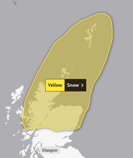 Yellow Weather Warning Issued For Snow And Ice As Travel Disruption