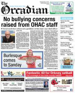 In this week’s The Orcadian