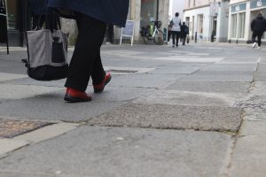 Kirkwall slab repairs in town centre and resurfacing work in Finstown