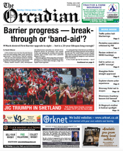 In this week’s The Orcadian