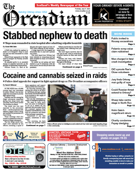 In this week’s The Orcadian